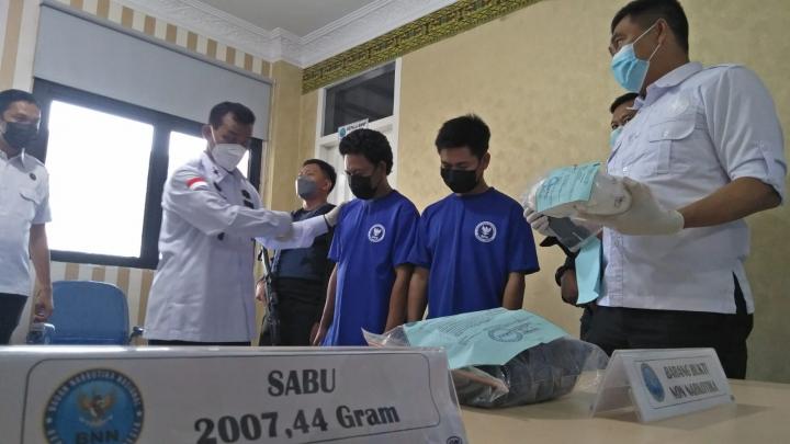 Peredaran Gelap Sabu-sabu Seberat 2 kg Digagal BNN Lampung 